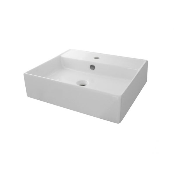 Lavabo 50x40cm apoyo con rebosadero Pure Line Noken